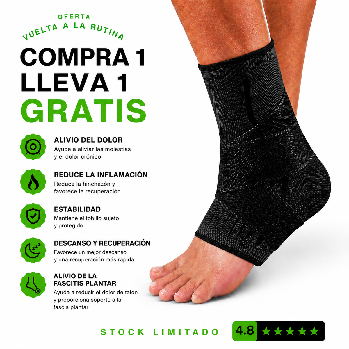 Soporte Compresivo: Alivio Dolor Diario